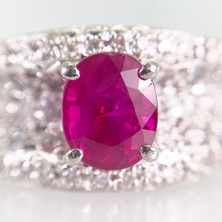 Ring Platinum Ruby
