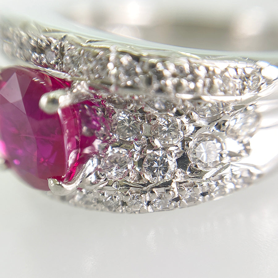 Ring Platinum Ruby