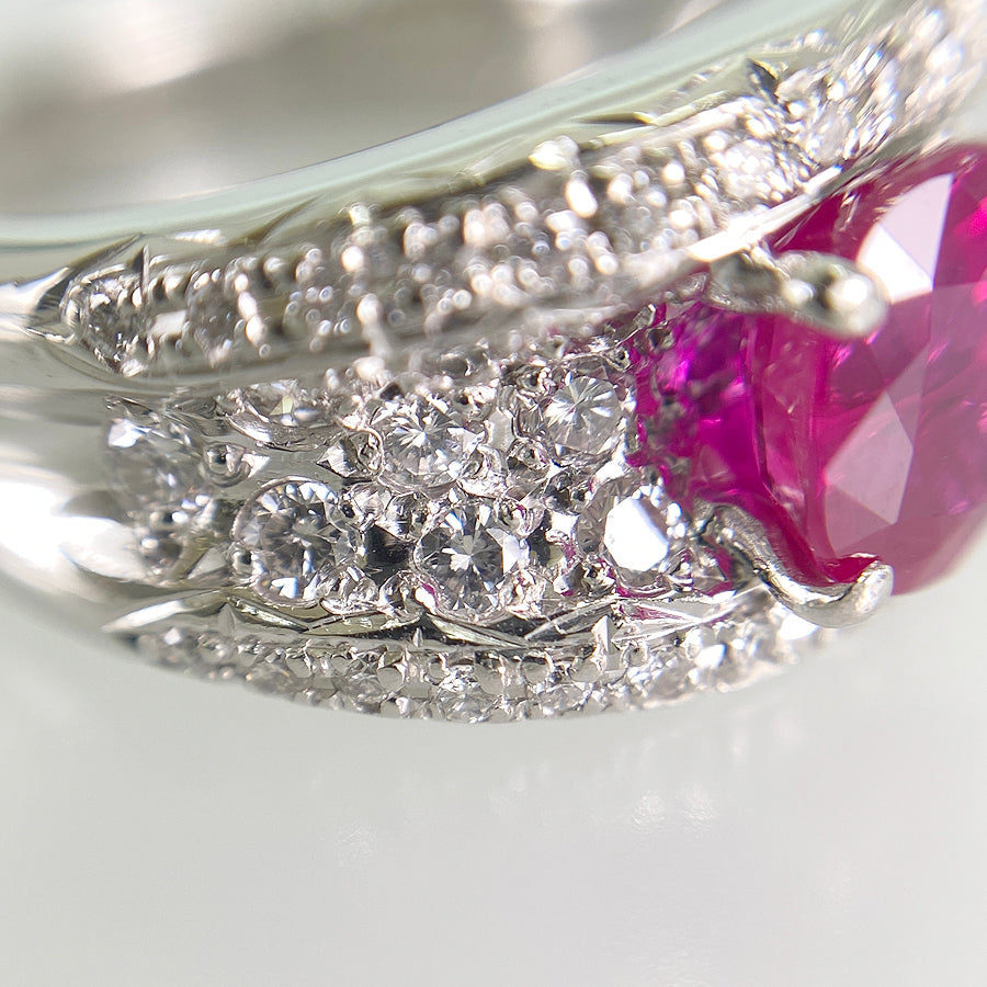 Ring Platinum Ruby