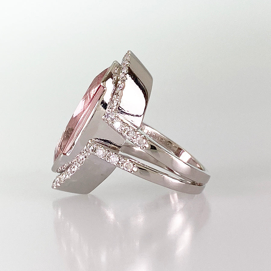 Ring Platinum Morganite