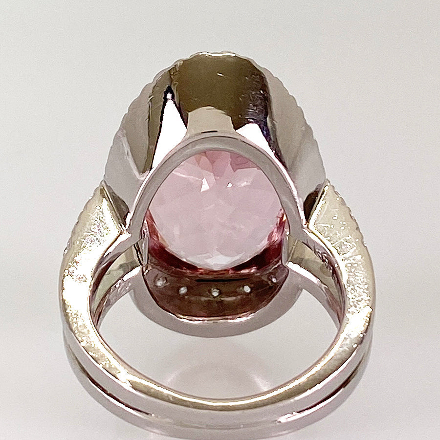Ring Platinum Morganite