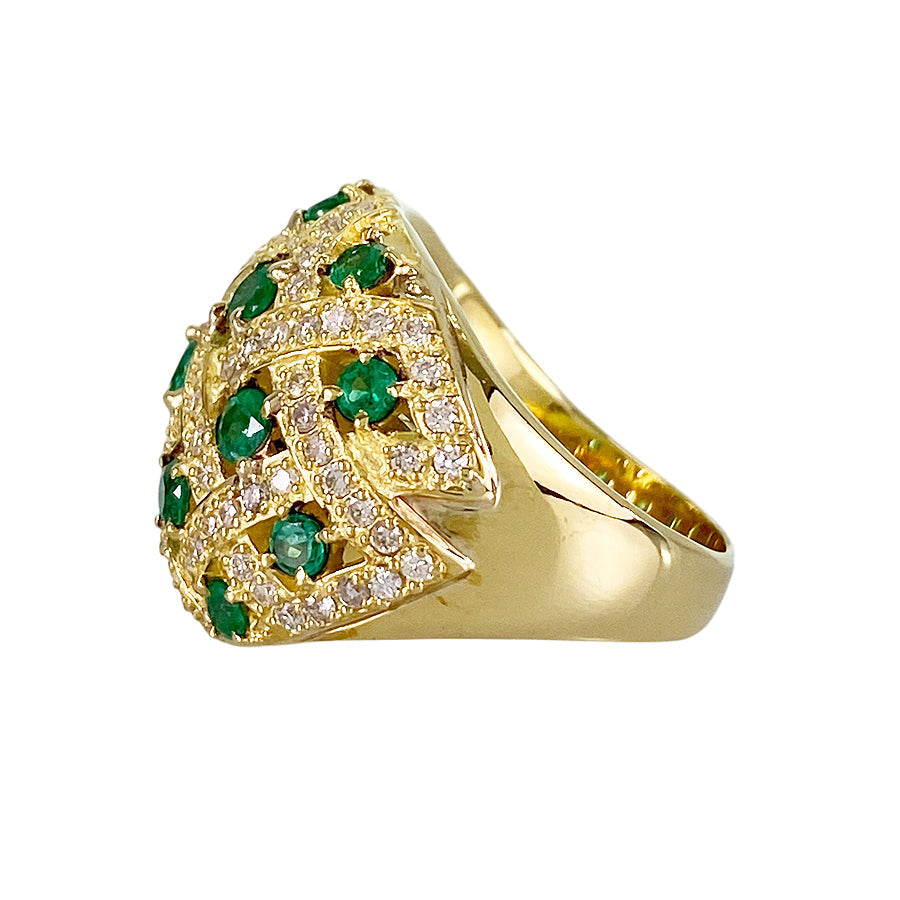 Ring Yellow gold Emerald