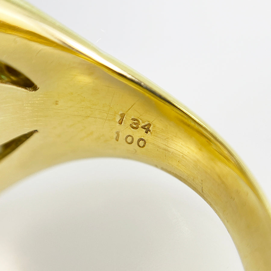 Ring Yellow gold Emerald