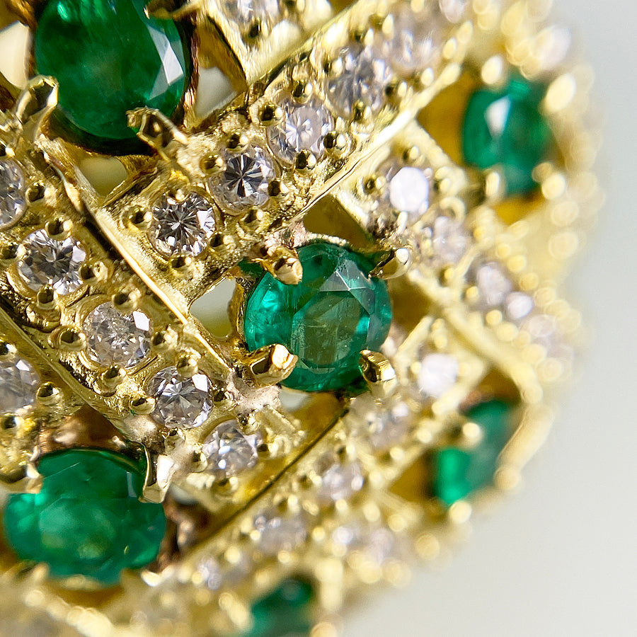 Ring Yellow gold Emerald
