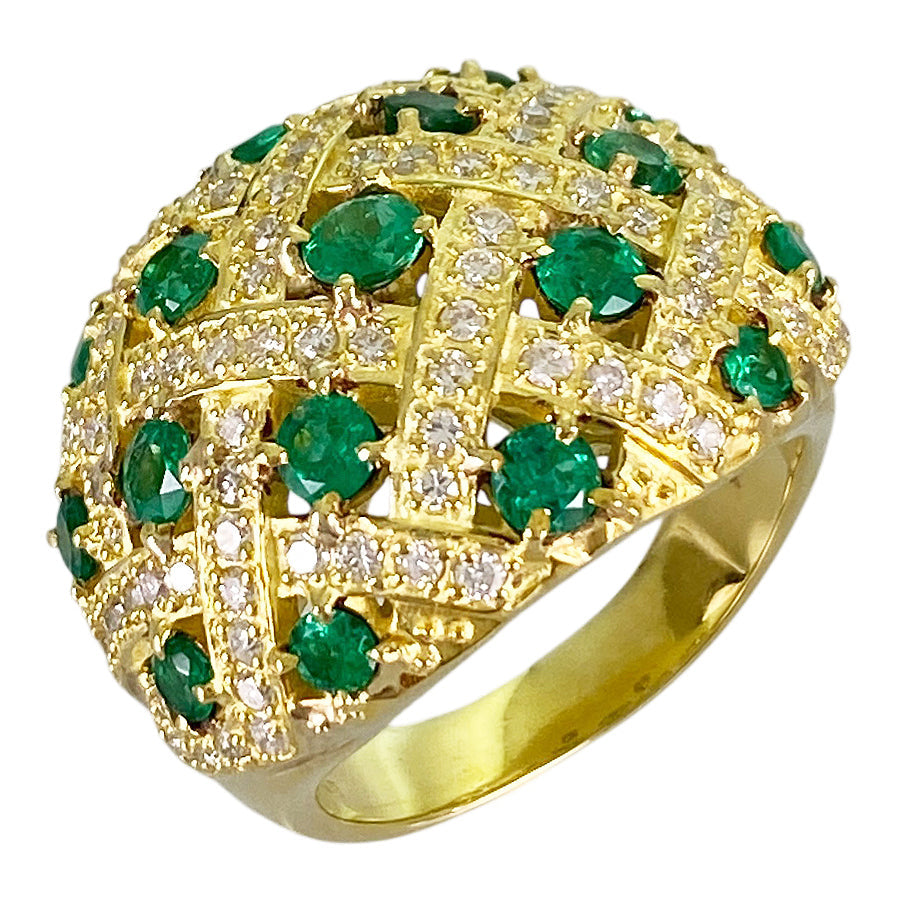 Ring Yellow gold Emerald