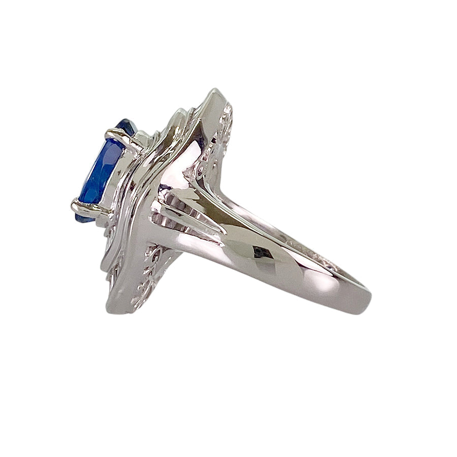 Ring Platinum Sapphire