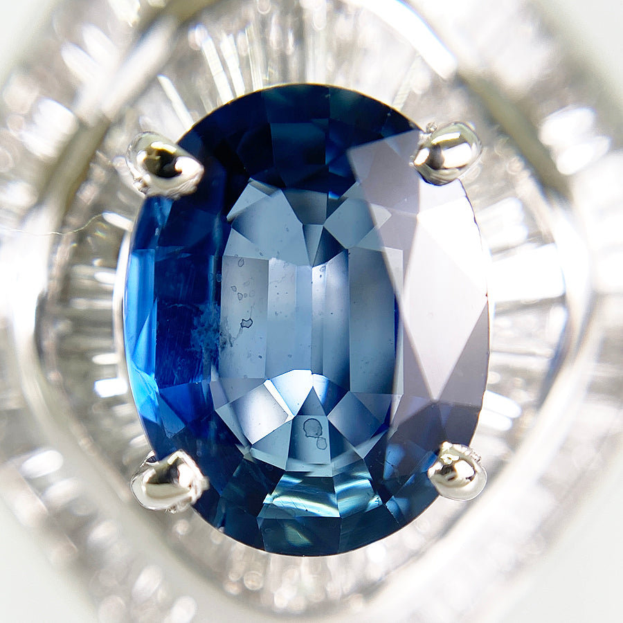 Ring Platinum Sapphire