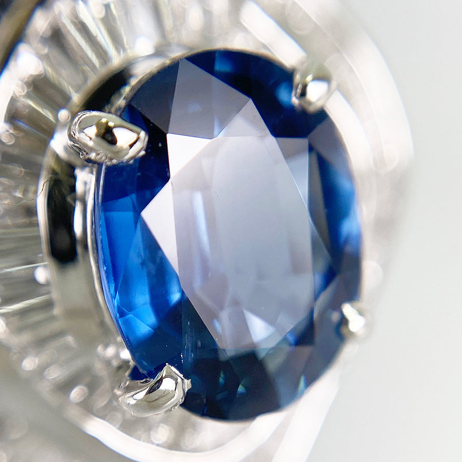Ring Platinum Sapphire