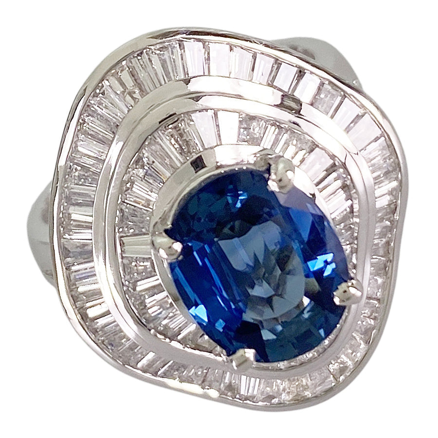 Ring Platinum Sapphire