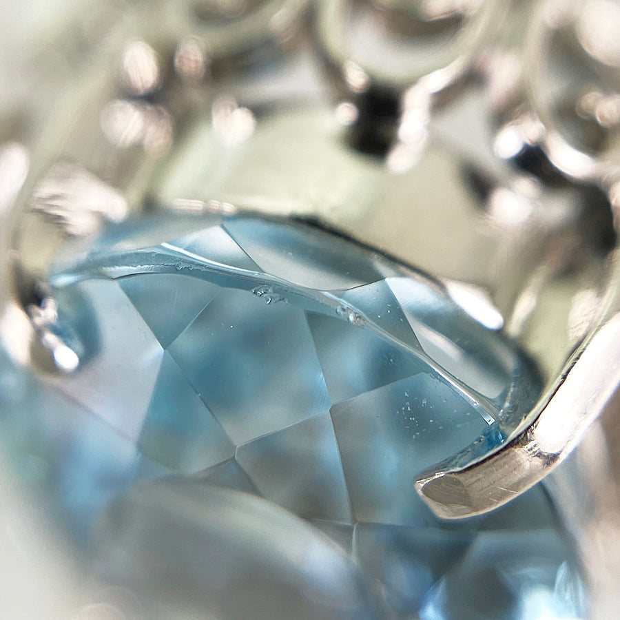 Ring Platinum Aquamarine