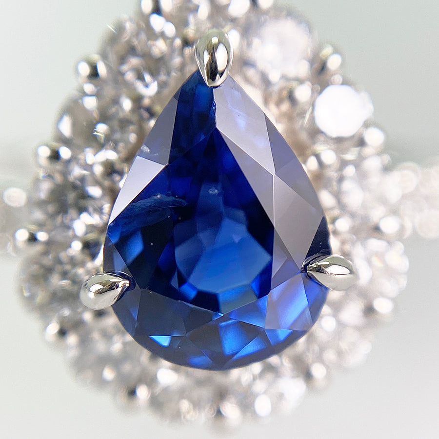 Ring Platinum Sapphire