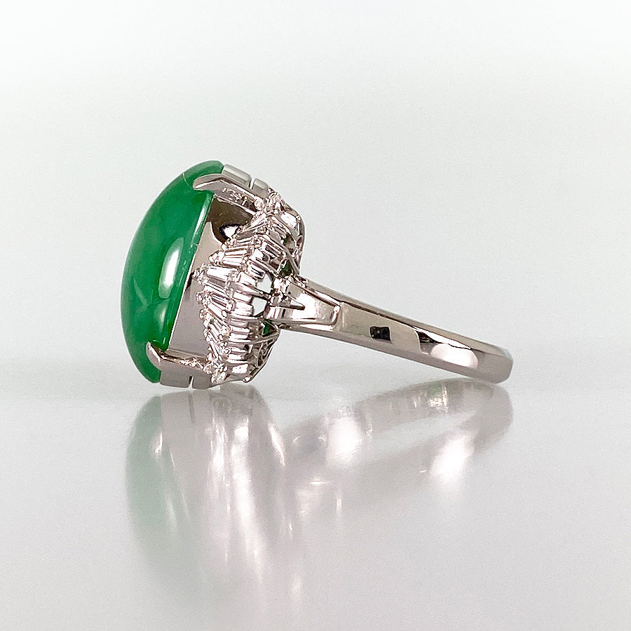 Ring Platinum Jadeite