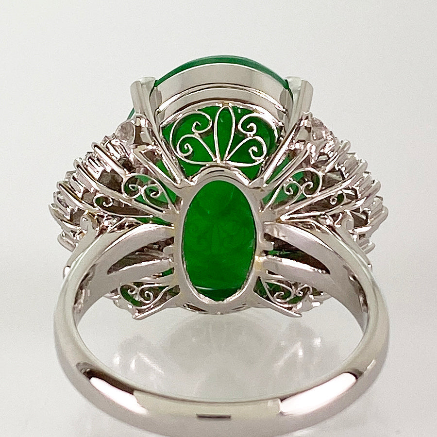 Ring Platinum Jadeite