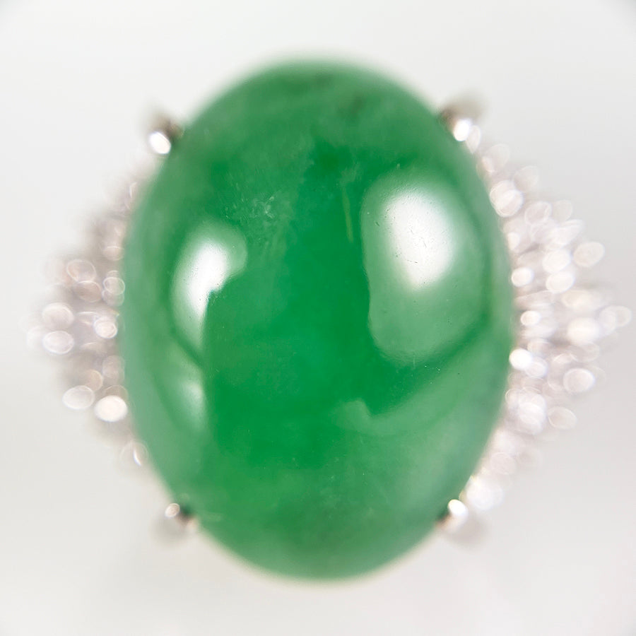 Ring Platinum Jadeite