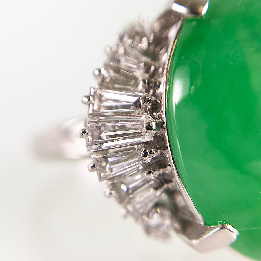 Ring Platinum Jadeite