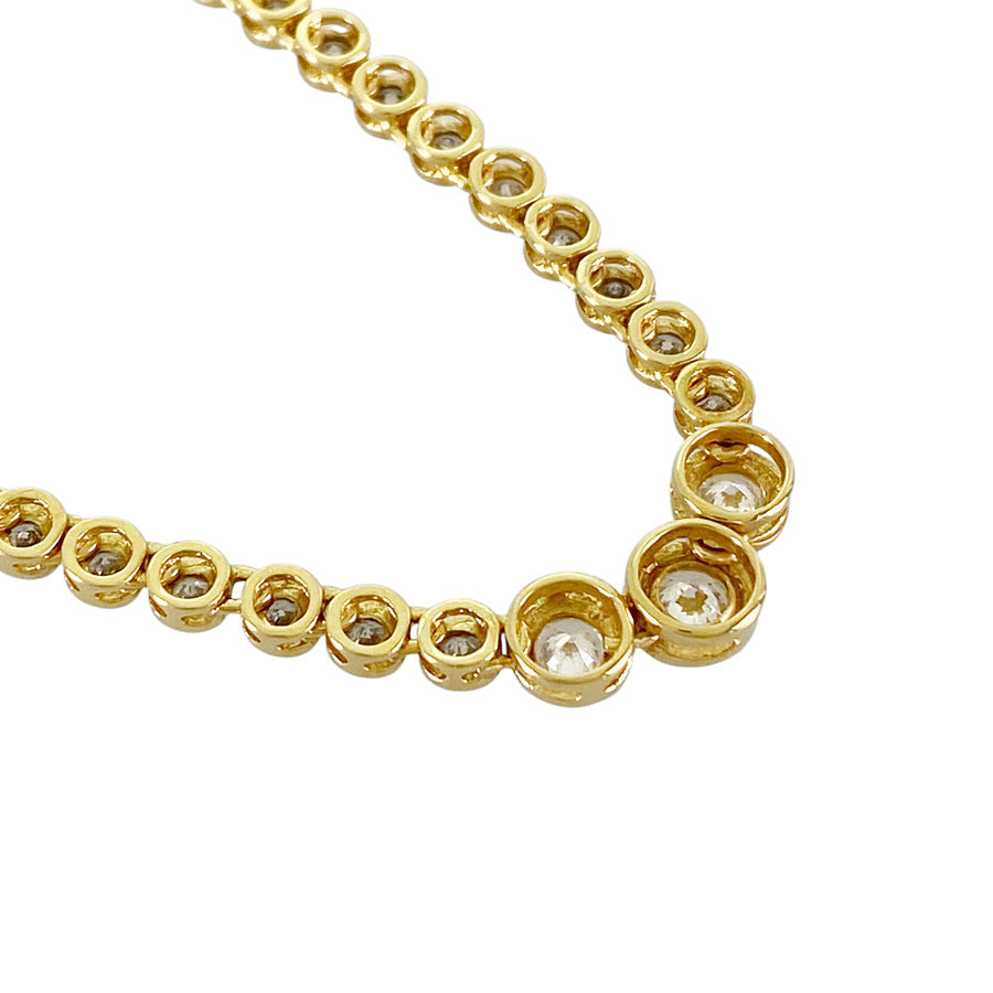 Necklace Yellow gold Diamond