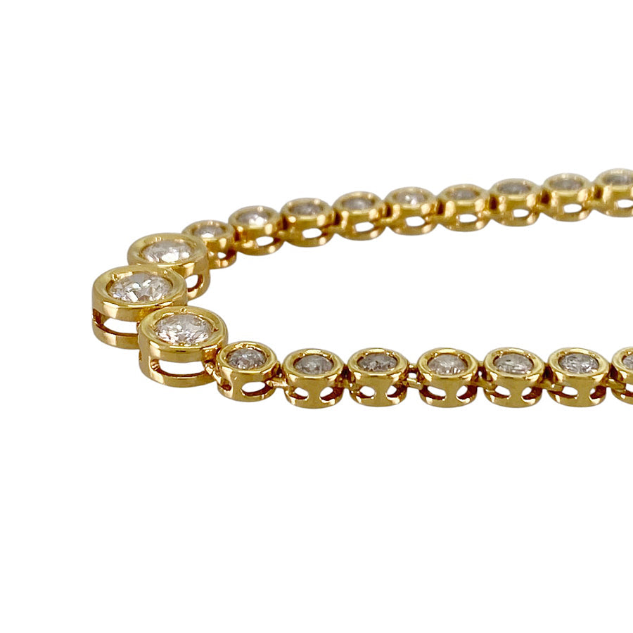 Necklace Yellow gold Diamond
