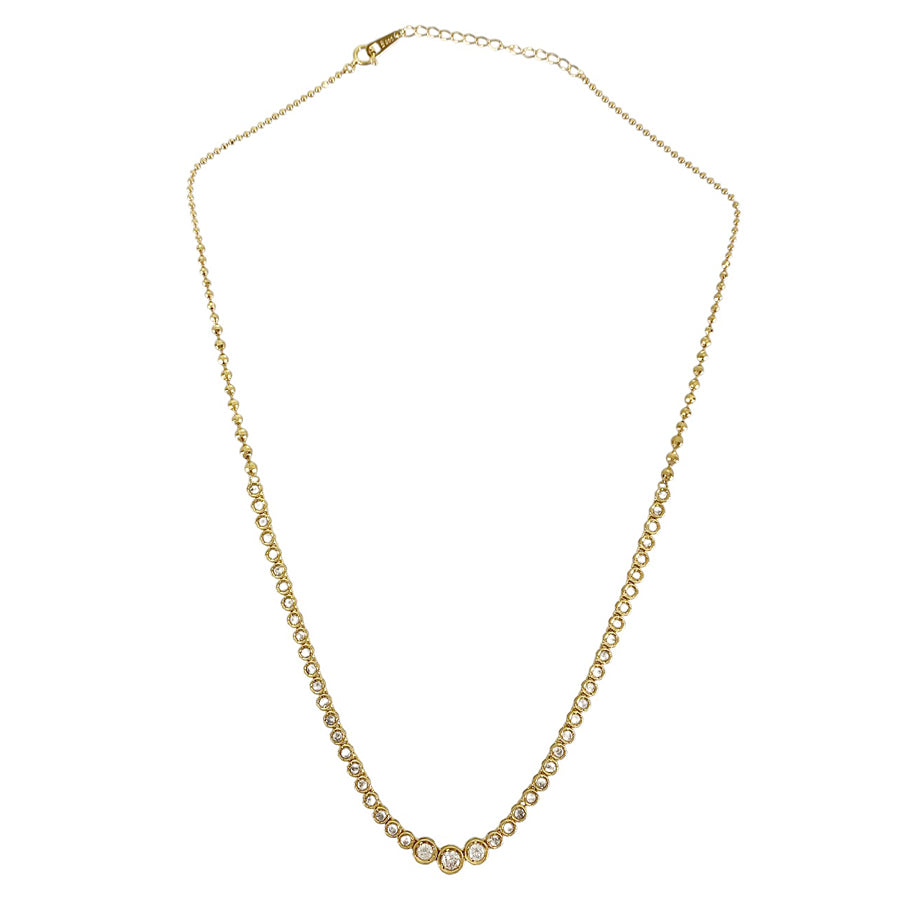 Necklace Yellow gold Diamond