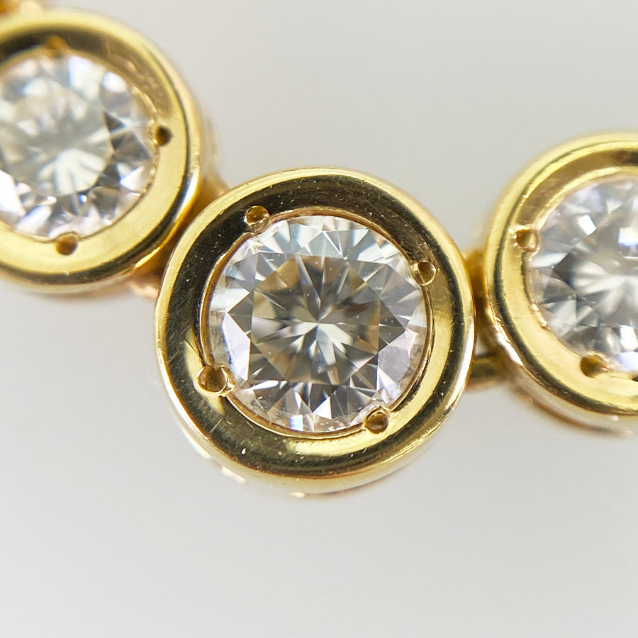 Necklace Yellow gold Diamond