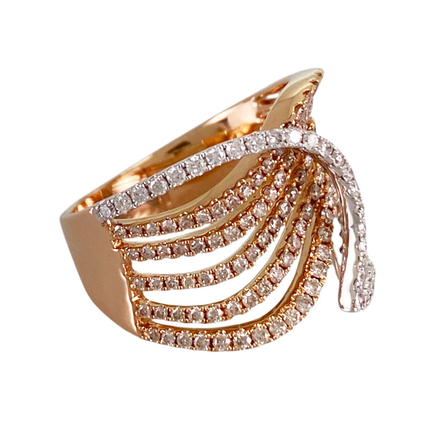 Ring Rose gold White gold Diamond