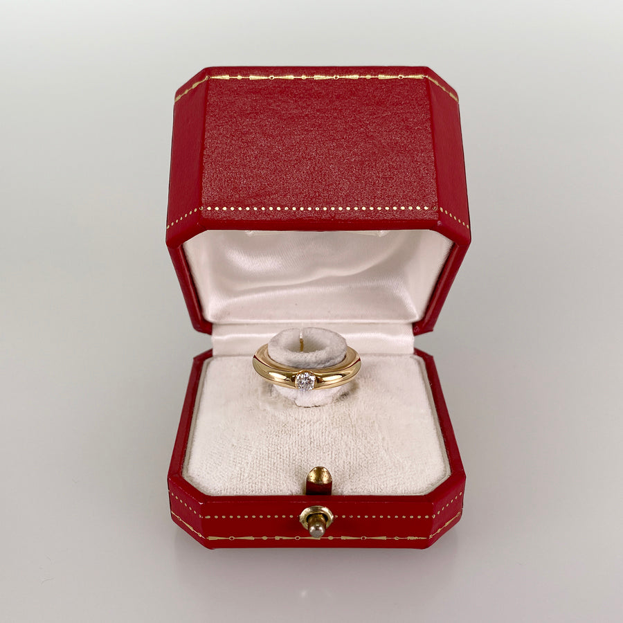 Cartier Ellipse Engraved with initials Ring