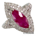 Ring Platinum Ruby