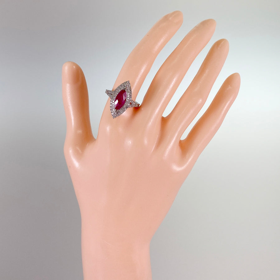 Ring Platinum Ruby