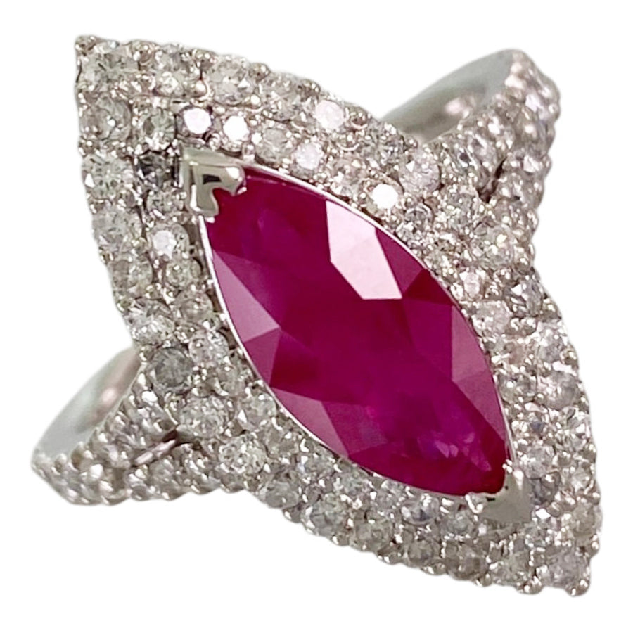 Ring Platinum Ruby