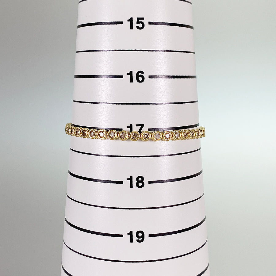 Tennis bracelet Yellow gold Diamond