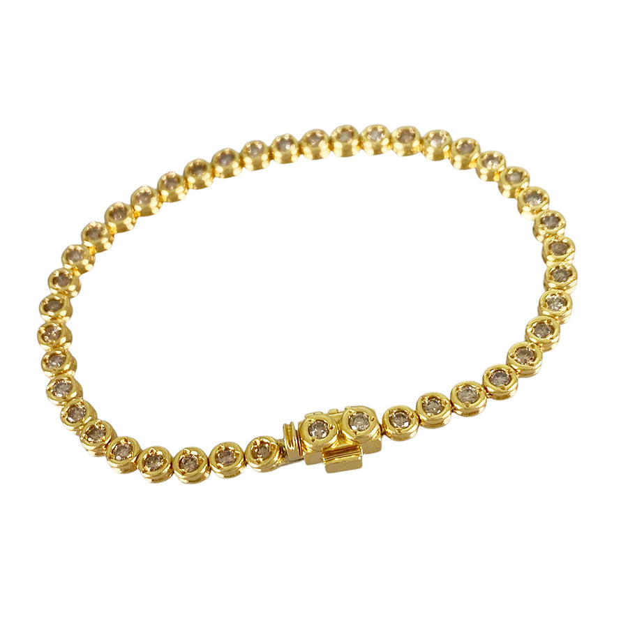 Tennis bracelet Yellow gold Diamond