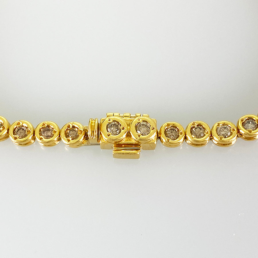 Tennis bracelet Yellow gold Diamond