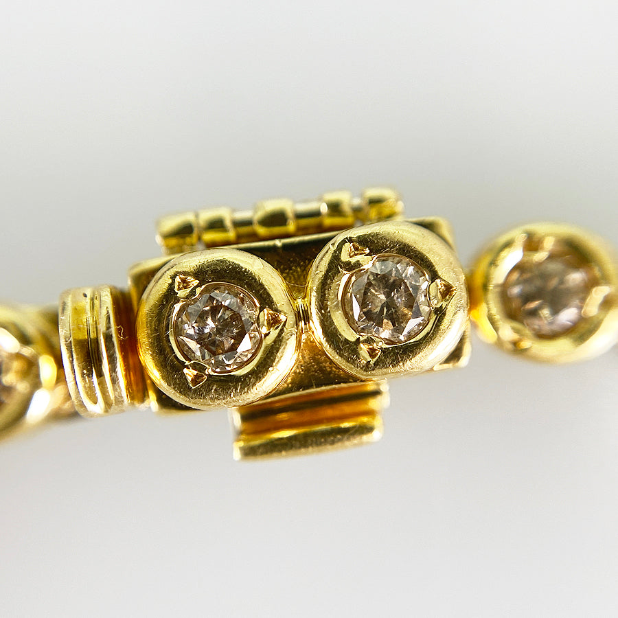 Tennis bracelet Yellow gold Diamond