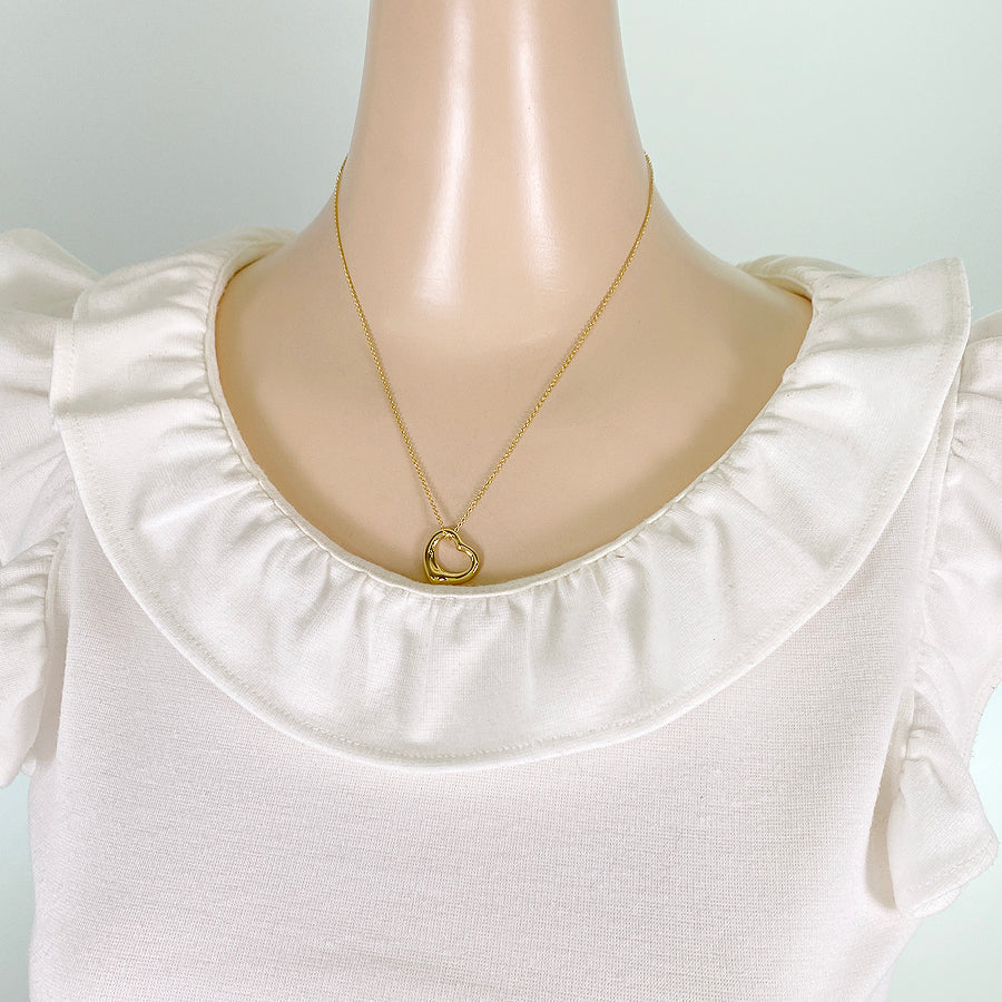 TIFFANY&Co. Elsa Peretti Open heart Necklace
