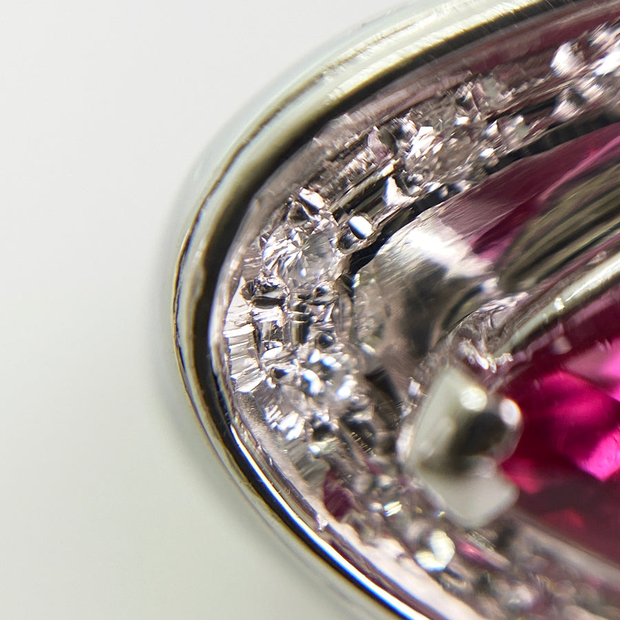 Ring Platinum Pink Tourmaline