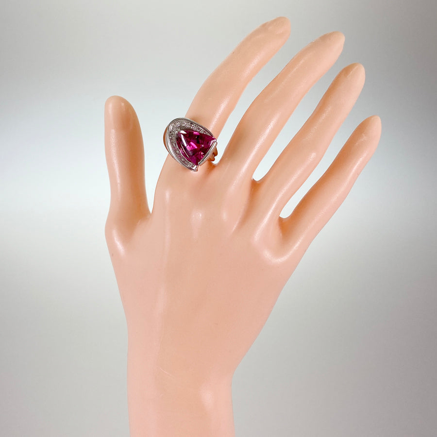 Ring Platinum Pink Tourmaline