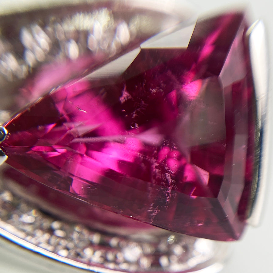 Ring Platinum Pink Tourmaline