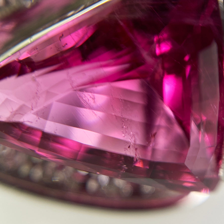 Ring Platinum Pink Tourmaline