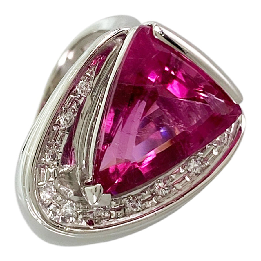 Ring Platinum Pink Tourmaline