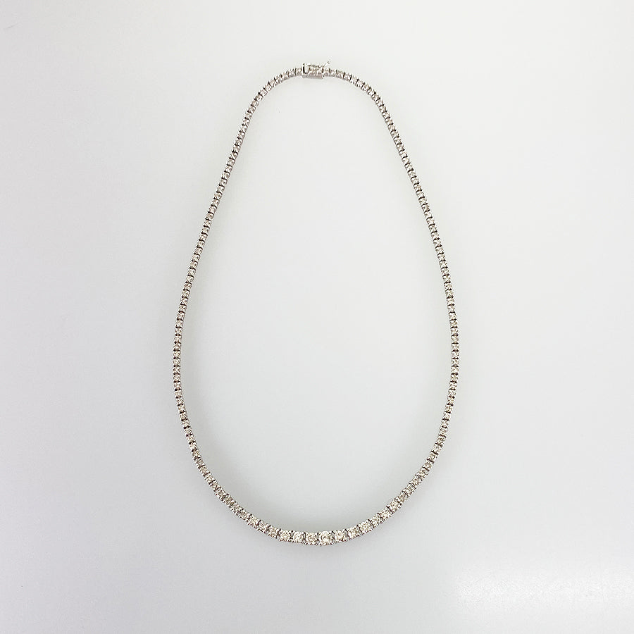 Tennis necklace Platinum Diamond