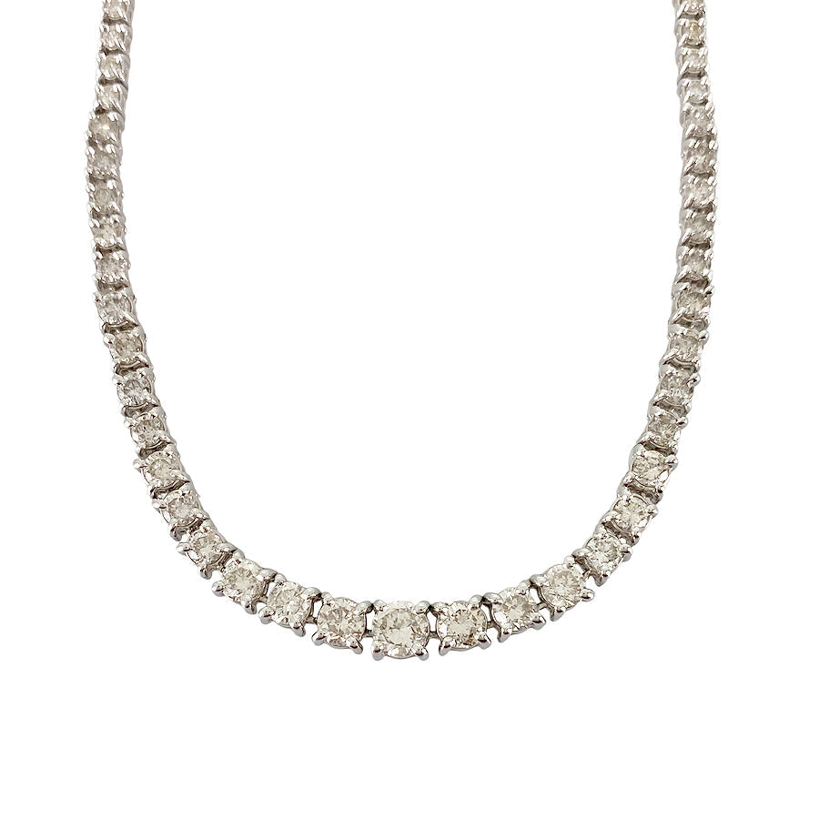 Tennis necklace Platinum Diamond