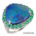 Ring Platinum Black Opal
