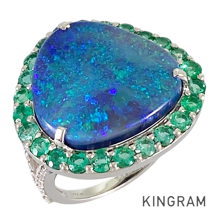 Ring Platinum Black Opal