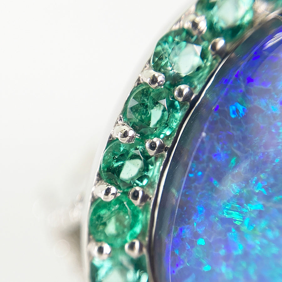 Ring Platinum Black Opal