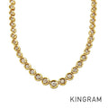 Tennis necklace Yellow gold Diamond