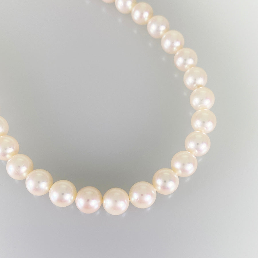 Necklace Yellow gold Akoya Pearl