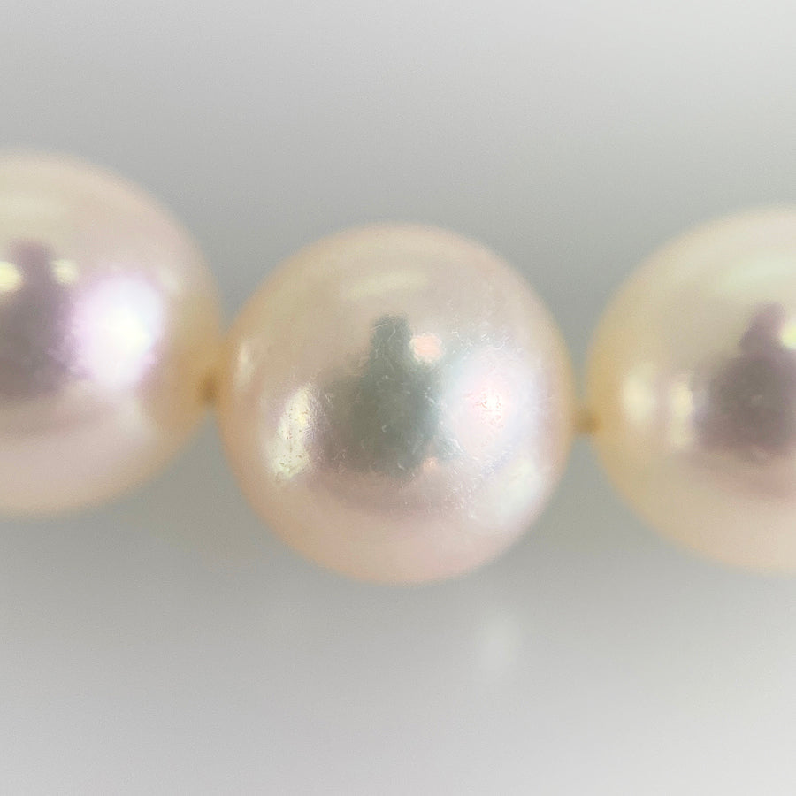 Necklace Yellow gold Akoya Pearl