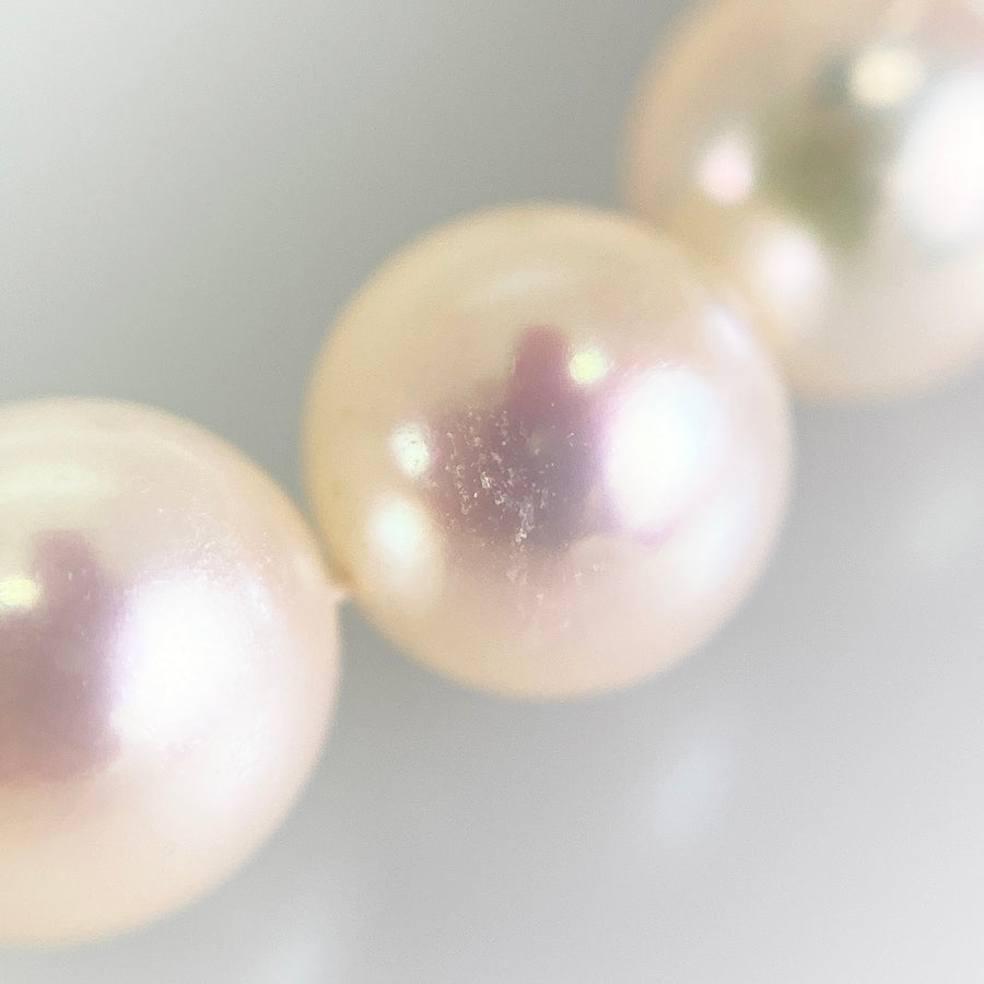 Necklace Yellow gold Akoya Pearl