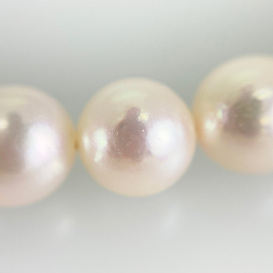 Necklace Yellow gold Akoya Pearl