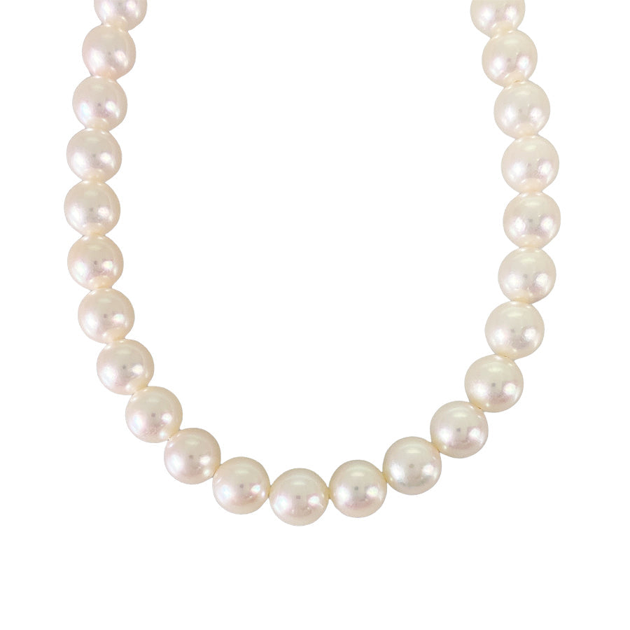 Necklace Yellow gold Akoya Pearl