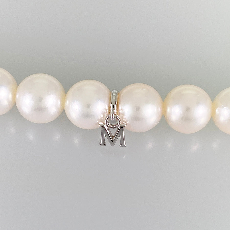 MIKIMOTO M charm Necklace